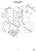 FRAME Diagram and Parts List for TU800SPDB0  Whirlpool Trash Compactor