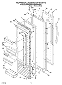 REFRIGERATOR DOOR PARTS Diagram and Parts List for KSSC36FKS02  KitchenAid Refrigerator