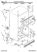 CABINET Diagram and Parts List for 8ET18NKXAN00  Whirlpool Refrigerator