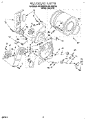 SECTION Diagram and Parts List for REL4632DW0  Roper Dryer