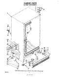 CABINET Diagram and Parts List for EHD191ZKWR0  Whirlpool Refrigerator