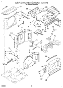 AIRFLOW AND CONTROL Diagram and Parts List for ACQ122XD0  Whirlpool Air Conditioner
