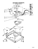 MACHINE BASE Diagram and Parts List for LA7088XTF1  Whirlpool Washer
