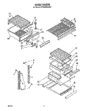 SHELF Diagram and Parts List for ET18MK2LWR1  Whirlpool Refrigerator
