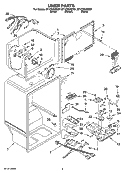 LINER PARTS Diagram and Parts List for ET1CHEXSQ01  Whirlpool Refrigerator