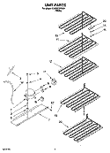 UNIT PARTS Diagram and Parts List for EV200FZRQ00  Whirlpool Freezer