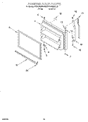 FREEZER DOOR, LIT/OPTIONAL Diagram and Parts List for KTRS22MFAL00  KitchenAid Refrigerator