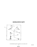 MISCELLANEOUS Diagram and Parts List for CA2751XSW5  Whirlpool Washer