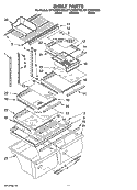 SHELF PARTS, OPTIONAL PARTS (NOT INCLUDED) Diagram and Parts List for ET1CHEXVB00  Whirlpool Refrigerator