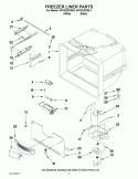 FREEZER LINER PARTS Diagram and Parts List for KFCS22EVBL3  KitchenAid Refrigerator