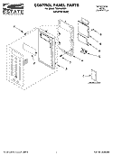 CONTROL PANEL PARTS Diagram and Parts List for TMH14XMD1  Estate Microwave