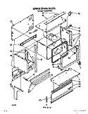 UPPER OVEN Diagram and Parts List for RE960PXVN4  Whirlpool Range