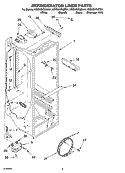 REFRIGERATOR LINER PARTS Diagram and Parts List for KSRX25FNBL01  KitchenAid Refrigerator