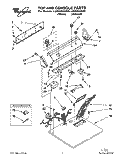 SECTION Diagram and Parts List for LGR5434AW0  Whirlpool Dryer