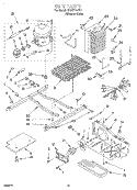 UNIT Diagram and Parts List for 3XART725F01  Whirlpool Refrigerator