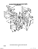 MAGNETRON AND AIR FLOW Diagram and Parts List for MHE10VW0  Roper Microwave