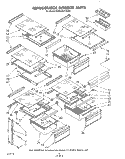 REFRIGERATOR INTERIOR Diagram and Parts List for KSRF22DTWH00  KitchenAid Refrigerator