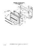 FREEZER DOOR Diagram and Parts List for EB22RKXXW00  Whirlpool Refrigerator