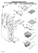 FREEZER LINER PARTS Diagram and Parts List for KSCS25FSWH02  KitchenAid Refrigerator