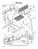 UNIT Diagram and Parts List for ET20GMXSW03  Whirlpool Refrigerator
