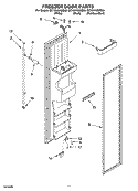 FREEZER DOOR PARTS Diagram and Parts List for GC1SHAXMB00  Whirlpool Refrigerator