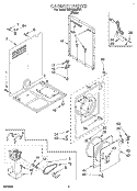 SECTION Diagram and Parts List for REP3822DW1  Roper Dryer