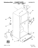 CABINET Diagram and Parts List for KTRP18KDAL05  Whirlpool Refrigerator