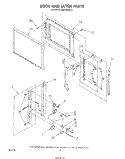 DOOR AND LATCH Diagram and Parts List for MW8900XS2  Whirlpool Microwave