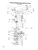 CASE, GEARING AND PLANETARY UNIT Diagram and Parts List for KSM151  KitchenAid Mixer