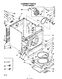 SECTION Diagram and Parts List for LHE9800W2  Whirlpool Dryer