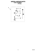 MISCELLANEOUS  PARTS, OPTIONAL PARTS (NOT INCLUDED) Diagram and Parts List for 7MLSD8900PW1  Whirlpool Washer