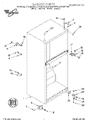 CABINET Diagram and Parts List for ET14JMXFN01  Whirlpool Refrigerator