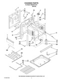 CHASSIS PARTS Diagram and Parts List for WDE150LVT01  Whirlpool Range