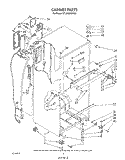CABINET Diagram and Parts List for ET18HMXSW06  Whirlpool Refrigerator