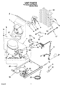 UNIT PARTS, OPTIONAL PARTS Diagram and Parts List for KUIA18PNLS11  KitchenAid Ice Maker