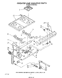 COOK TOP AND MANIFOLD , LITERATURE Diagram and Parts List for SF3020ERW0  Whirlpool Range