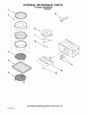 INTERNAL MICROWAVE PARTS Diagram and Parts List for KEHU309SSS02  KitchenAid Microwave Oven Combo