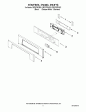 Part Location Diagram of W10172118 Whirlpool Control Panel - Touchpad