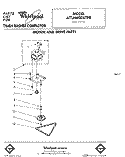 MOTOR AND DRIVE, LIT/OPTIONAL Diagram and Parts List for JJTU4600XTP0  Whirlpool Trash Compactor