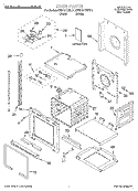 Part Location Diagram of LIT4451951 Whirlpool Use & Care Guide (Oven)