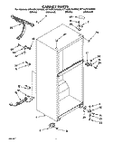 CABINET Diagram and Parts List for ET14ZKYAN00  Whirlpool Refrigerator