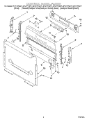 CONTROL PANEL Diagram and Parts List for SF377PEGN7  Whirlpool Range