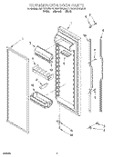 REFRIGERATOR DOOR Diagram and Parts List for KSRP27QDAL01  KitchenAid Refrigerator