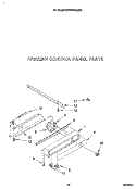 FREEZER CONTROL PANEL Diagram and Parts List for KSSS48DAX03  KitchenAid Refrigerator