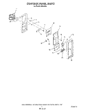 CONTROL PANEL Diagram and Parts List for H8858L0  Roper Range