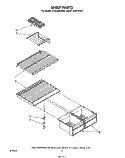 SHELF Diagram and Parts List for ET18JKXSW02  Whirlpool Refrigerator