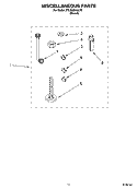 MISCELLANEOUS  PARTS, OPTIONAL PARTS (NOT INCLUDED) Diagram and Parts List for 8TLSQ8543LT0  Whirlpool Washer