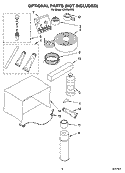 OPTIONAL  PARTS (NOT INCLUDED) Diagram and Parts List for CA18WCK0  Crosley Air Conditioner