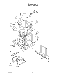 FRAME Diagram and Parts List for JJTF8500XLP5  Whirlpool Trash Compactor
