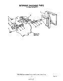 DETERGENT DISPENSER Diagram and Parts List for DU1800XP0  Whirlpool Dishwasher